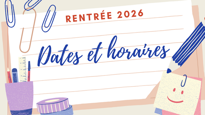 Bannière Rentrée des classes en Bleu foncé Lilas Crème Style Illustration Enfantin.png